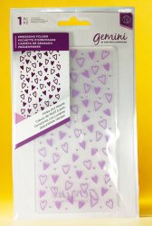 233 Embossing folder "Polka dot heart"