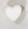 Hjärta 11 mm vit