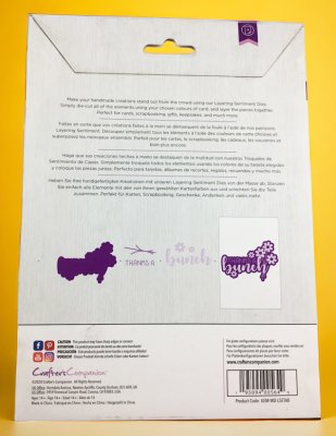 105 Papercraft die "Thanks a bunch"