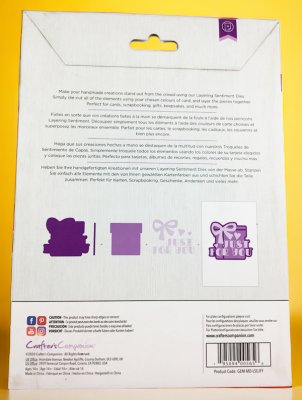 106 Papercraft die "Just for you"