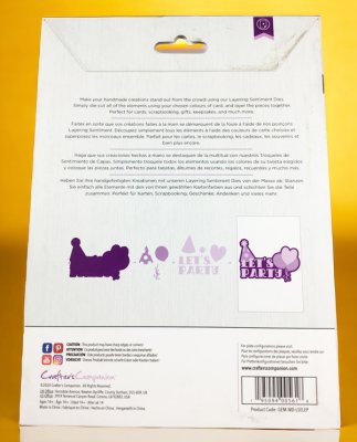 110 Papercraft die "Let's party"