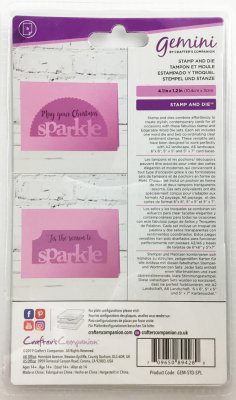 258 Stämpel och die "sparkle"