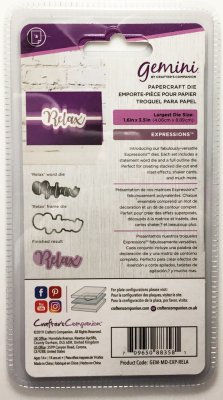 335 Papercraft die "Relax"