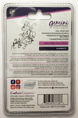 344 Foil stamp dies " Flourishing swirls 1"