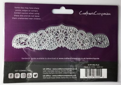 371 Decorative metal die "Flower bed edge"
