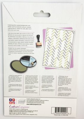 478 Lagerstenciler "Chic chevron"