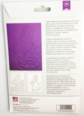480 3D embossing folder & Stencils "Floral butterfly"