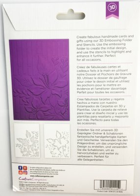482 3D Embossing folder & stencil "Beautiful lilies"