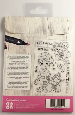 703 Photopolymer stamp Conie Fong "Santa's little helper"