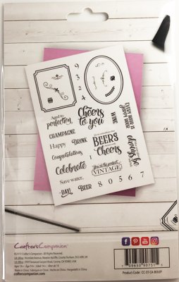 723 Clear acrylic stamps "Bottles up accessories"