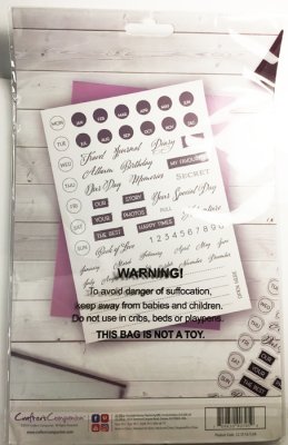 742 Clear acrylic stamp "Tab labels"